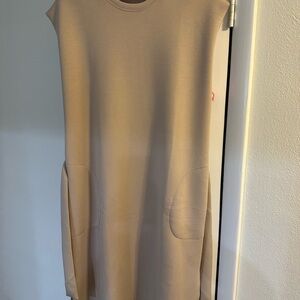SPANX Tan Sleeveless Dress
